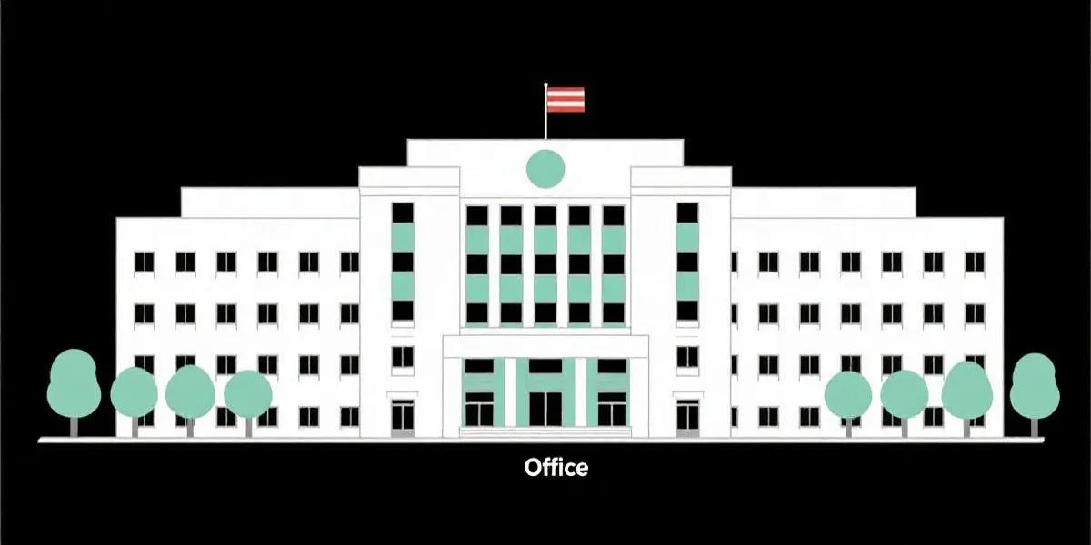 地图与办公楼示意